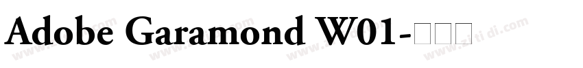 Adobe Garamond W01字体转换